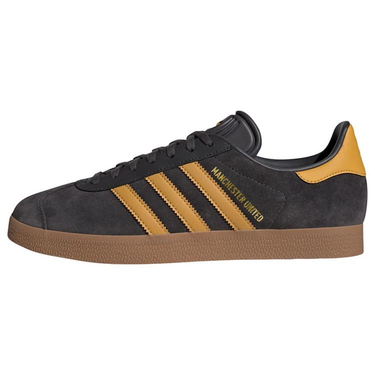 adidas adidas Gazelle Manchester United Schuhe Fu&szlig;ballschuhe Herren - Utility Black / Preloved Yellow / Gum - 0 | SportScheck