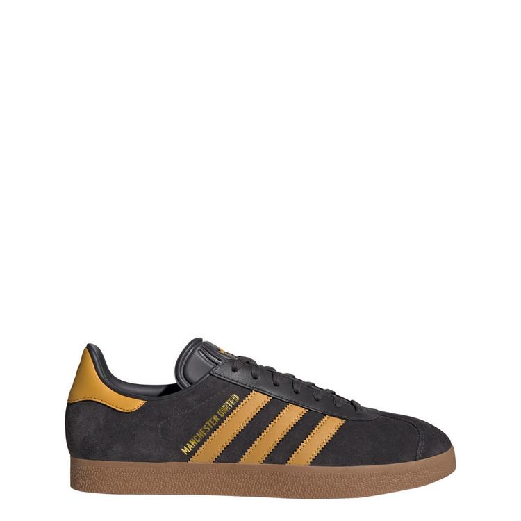 adidas adidas Gazelle Manchester United Schuhe Fu&szlig;ballschuhe Herren - Utility Black / Preloved Yellow / Gum - 0 | SportScheck