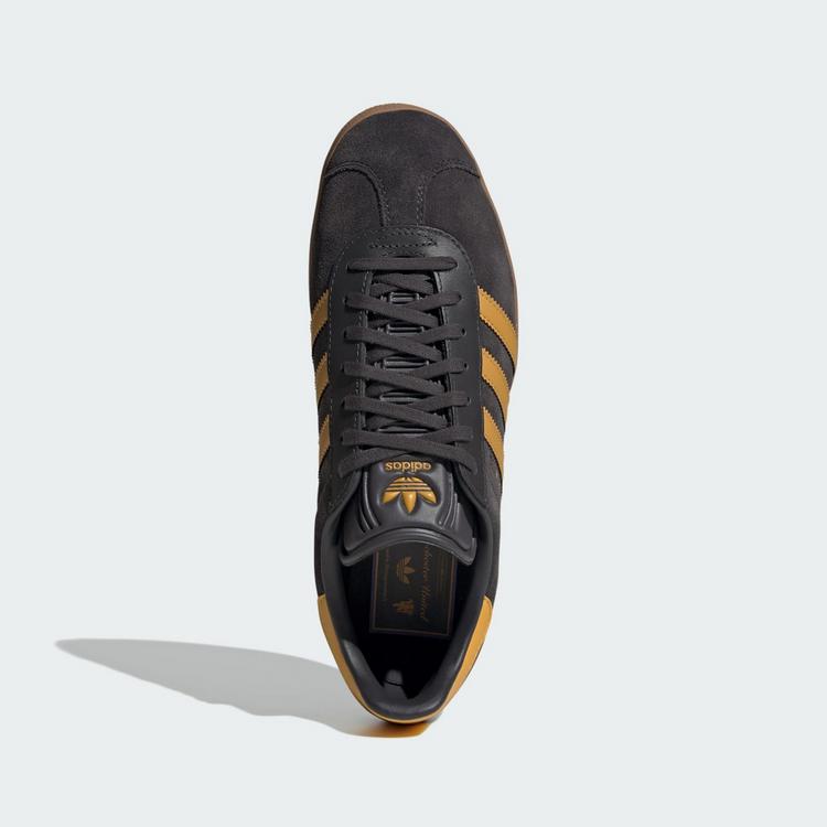 adidas adidas Gazelle Manchester United Schuhe Fu&szlig;ballschuhe Herren - Utility Black / Preloved Yellow / Gum - 1 | SportScheck