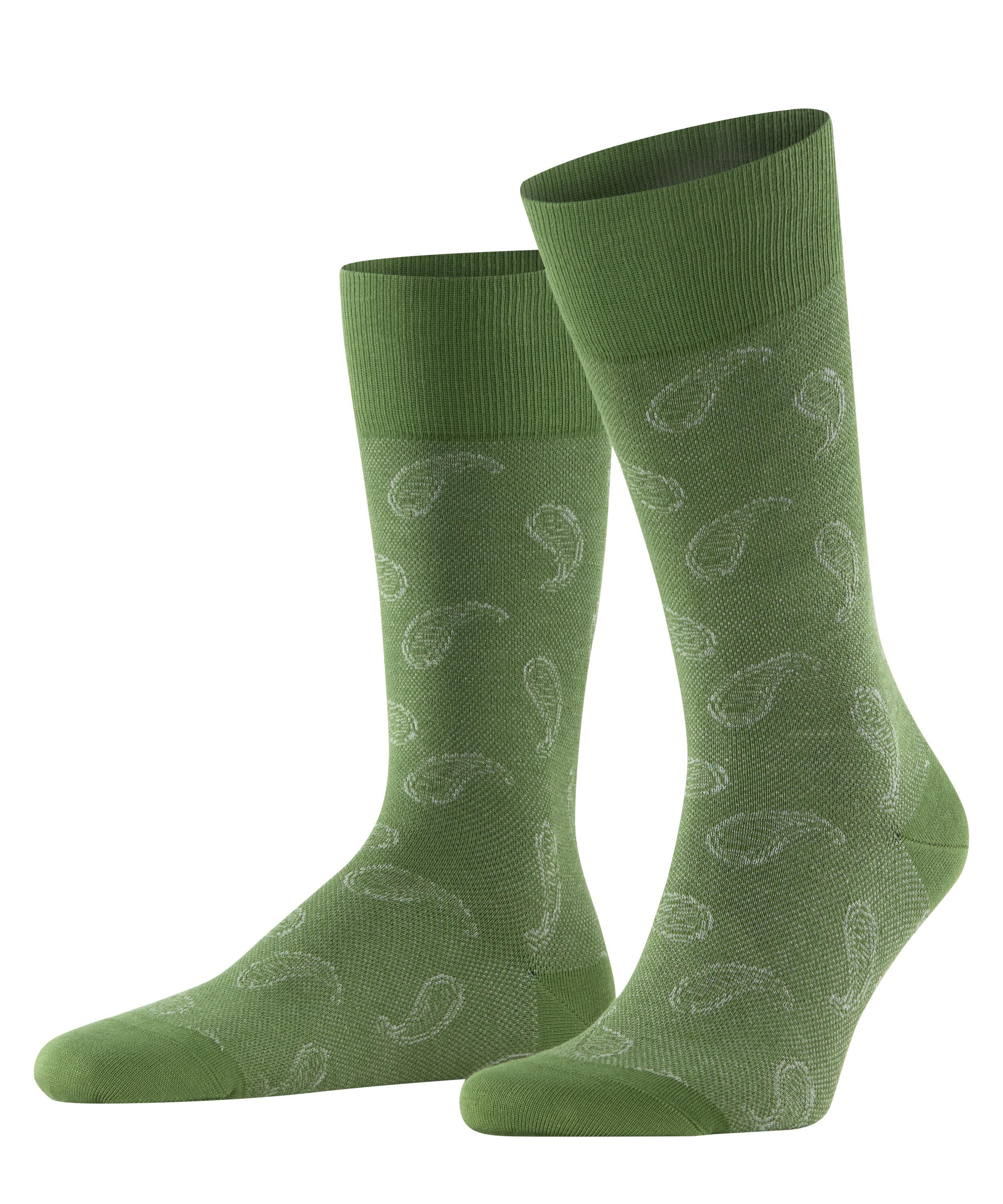 Burlington Paisley SO Socken Herren - forest (7657)