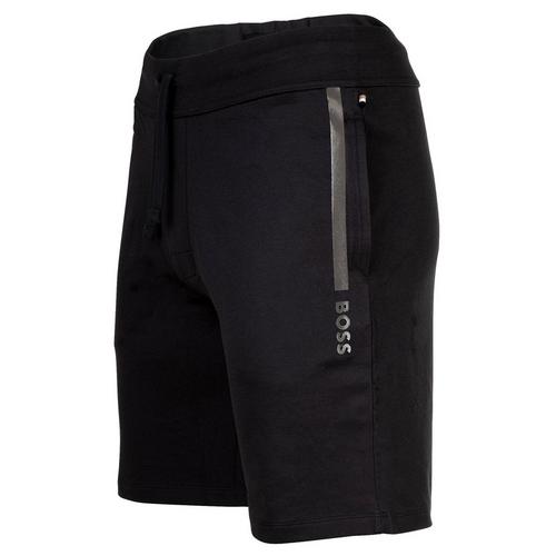 Rückansicht von Boss Shorts Sweatshorts Herren Schwarz 001