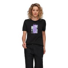 Rückansicht von Mammut Core Alpine Flower T-Shirt Damen black