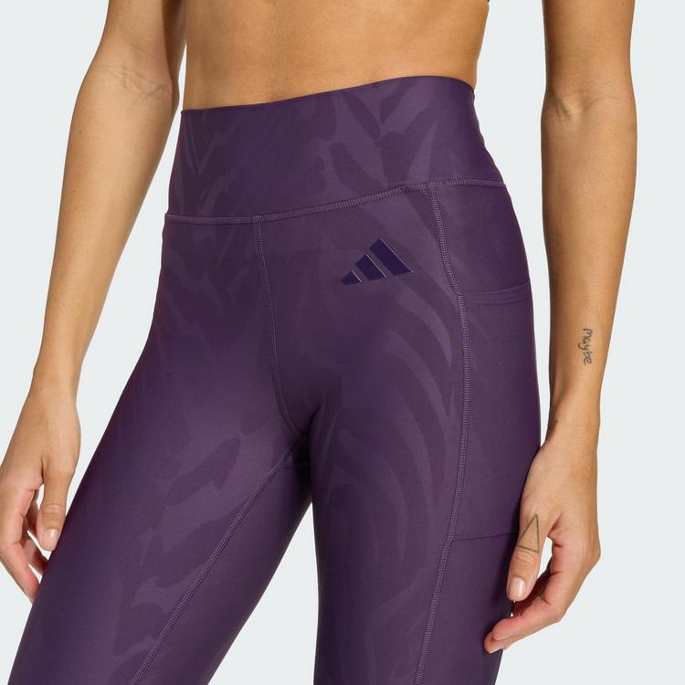 adidas adidas Optime AOP Full-Length Leggings Leggings Damen - Aurora Plum - 0 | SportScheck