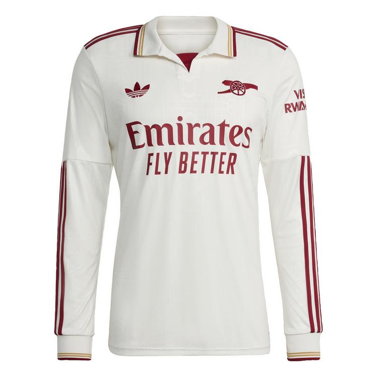 adidas adidas FC Arsenal 25/26 Langarm-Ausweichtrikot Trikot Herren - Cloud White / Team Coll Burgundy 2 - 0 | SportScheck