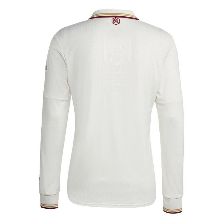 adidas adidas FC Arsenal 25/26 Langarm-Ausweichtrikot Trikot Herren - Cloud White / Team Coll Burgundy 2 - 0 | SportScheck
