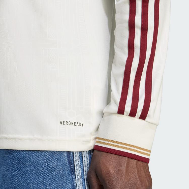 adidas adidas FC Arsenal 25/26 Langarm-Ausweichtrikot Trikot Herren - Cloud White / Team Coll Burgundy 2 - 1 | SportScheck