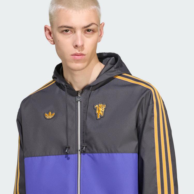 adidas adidas Manchester United Terrace Icons Parka Trainingsjacke Herren - Utility Black - 1 | SportScheck