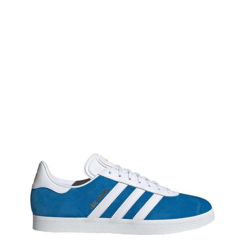 Rückansicht von adidas Gazelle Manchester United Schuhe Fußballschuhe Herren Blue Bird / Cloud White / Crew Yellow