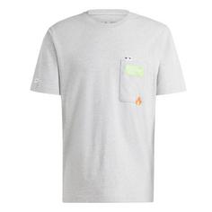 adidas Remoji Pocket Graphic T-Shirt T-Shirt Herren Medium Grey Heather