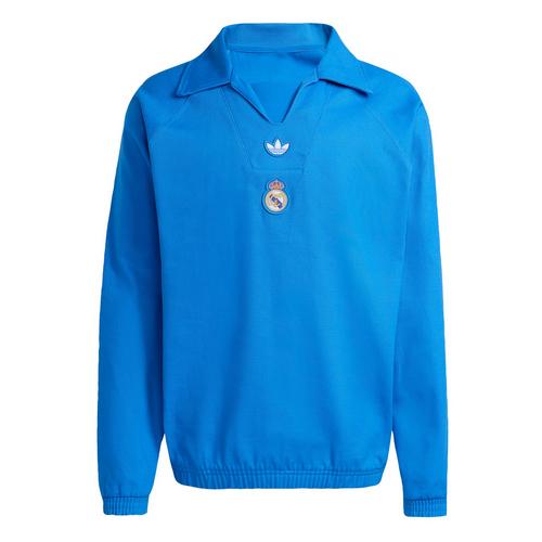 adidas Real Madrid Terrace Icons Drill Top Langarmshirt Herren