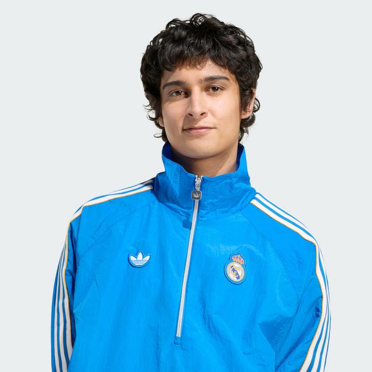 adidas adidas Real Madrid Terrace Icons Half-Zip Jacke Trainingsanzug Herren - Blue Bird / White - 0 | SportScheck