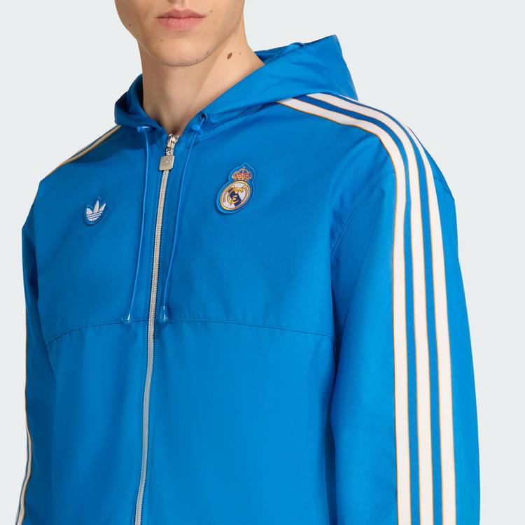 adidas adidas Real Madrid Terrace Icons Parka Trainingsjacke Herren - Blue Bird / White - 1 | SportScheck