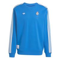adidas Real Madrid Terrace Icons Sweatshirt Hoodie Herren - Blue Bird / White
