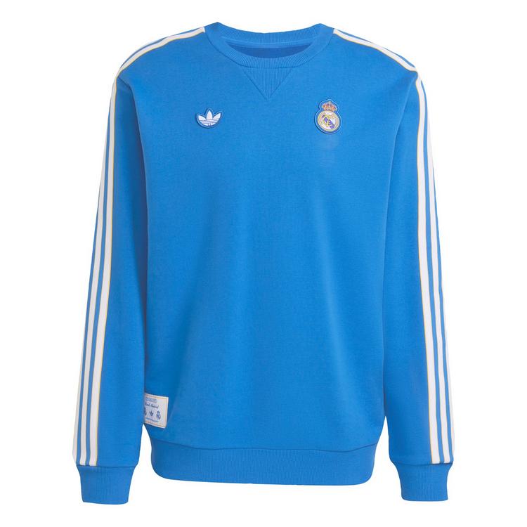 adidas adidas Real Madrid Terrace Icons Sweatshirt Hoodie Herren - Blue Bird / White - 0 | SportScheck