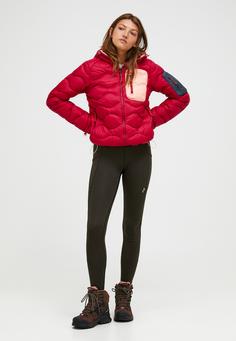 Rückansicht von Peak Performance Daunenjacke Damen kirschrot