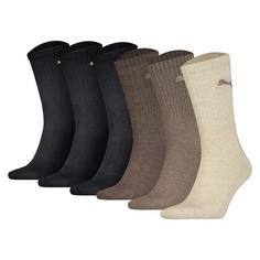 PUMA Socken Freizeitsocken Schwarz/Braun
