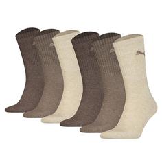 PUMA Socken Freizeitsocken Braun-Mix