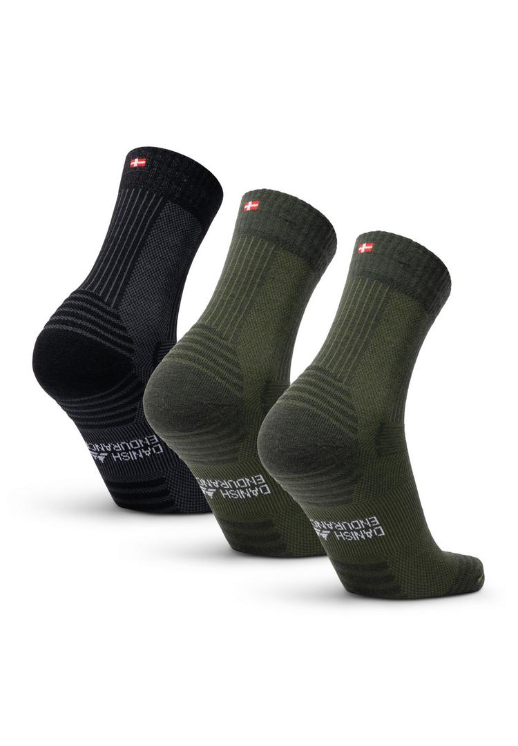 DANISH ENDURANCE DANISH ENDURANCE Merino Hiking Light Socken - black olive green - 0 | SportScheck