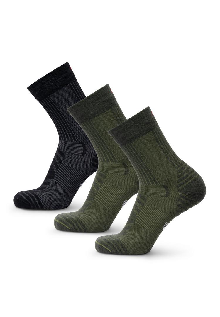 DANISH ENDURANCE DANISH ENDURANCE Merino Hiking Light Socken - black olive green - 0 | SportScheck