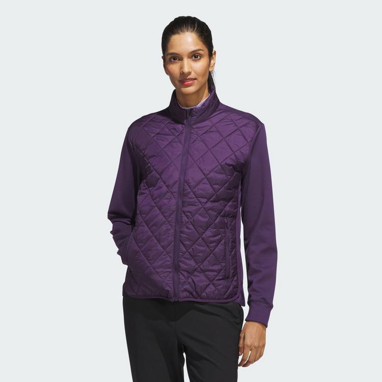 adidas adidas Ultimate365 Quilted Full-Zip Jacke Trainingsjacke Damen - Aurora Plum - 0 | SportScheck