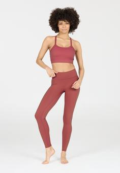 Rückansicht von Athlecia Luxe Tights Damen 4378 Roan Rouge