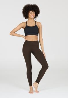 Rückansicht von Athlecia Luxe Tights Damen 1294 Chocolate Torte