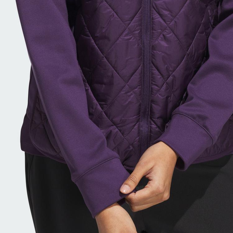 adidas adidas Ultimate365 Quilted Full-Zip Jacke Trainingsjacke Damen - Aurora Plum - 0 | SportScheck