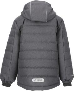 Rückansicht von ZigZag Nino Skijacke Kinder 1011 Dark Grey Melange