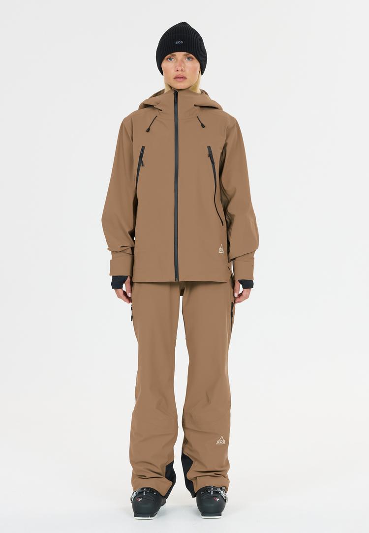 SOS SOS Hoverla Skijacke Damen - 1119 Shitake - 0 | SportScheck