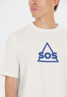 Rückansicht von SOS Kvitfjell Printshirt Herren 1002A White