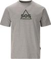 SOS Kvitfjell Printshirt Herren - 1038 Mid Grey Melange