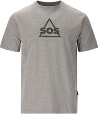 SOS Kvitfjell Printshirt Herren - 1038 Mid Grey Melange