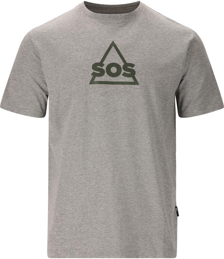SOS SOS Kvitfjell Printshirt Herren - 1038 Mid Grey Melange - 0 | SportScheck