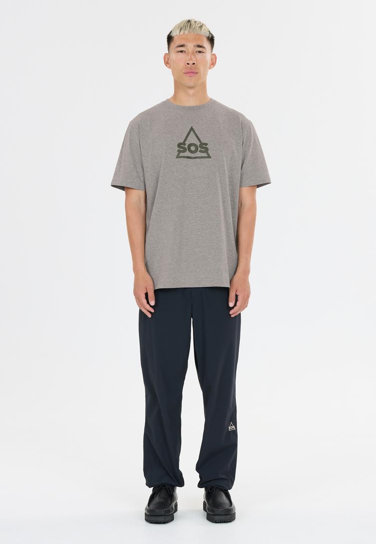 SOS SOS Kvitfjell Printshirt Herren - 1038 Mid Grey Melange - 1 | SportScheck