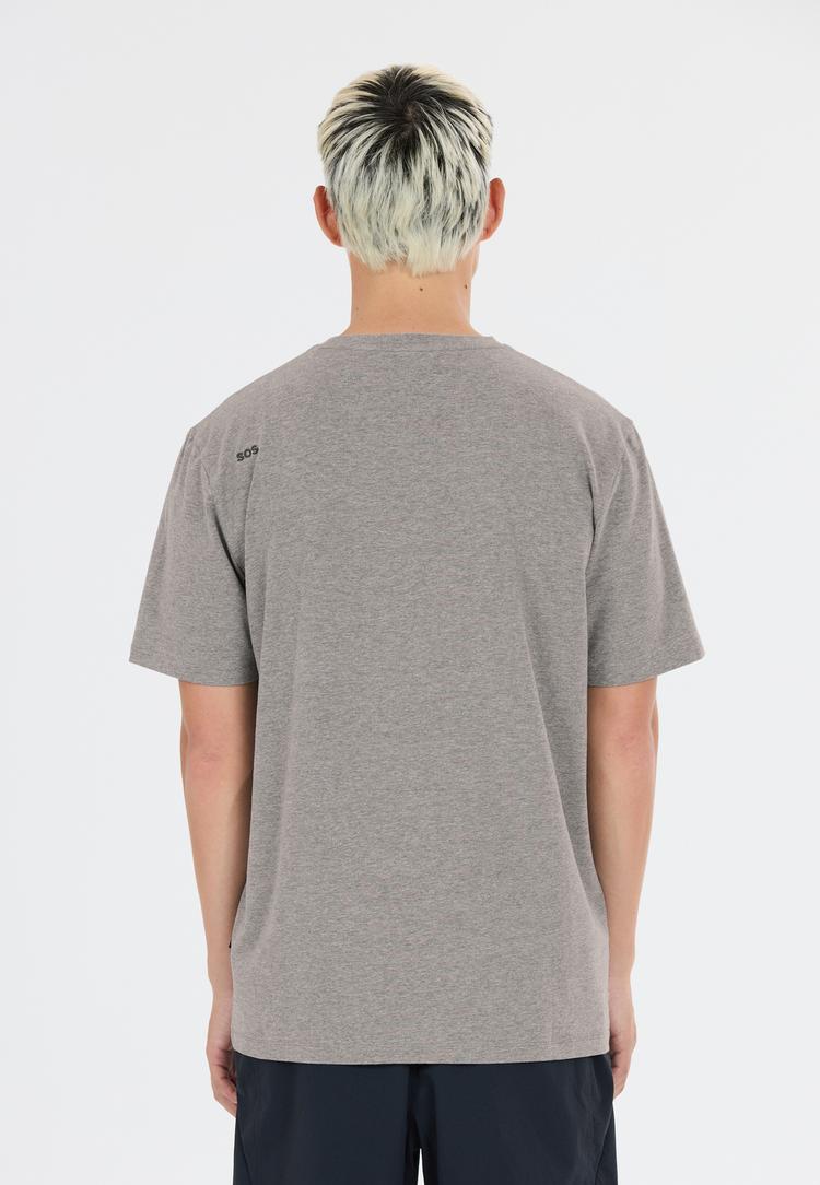 SOS SOS Kvitfjell Printshirt Herren - 1038 Mid Grey Melange - 4 | SportScheck