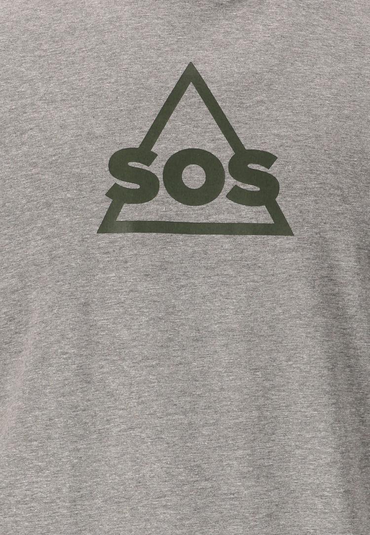 SOS SOS Kvitfjell Printshirt Herren - 1038 Mid Grey Melange - 0 | SportScheck