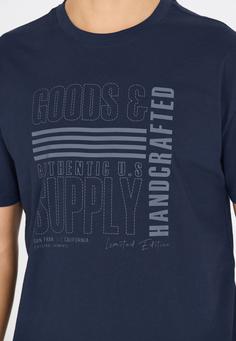 Rückansicht von Cruz Blueville Kurzarmbluse Herren 2002 Navy