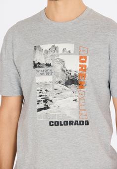 Rückansicht von Cruz Maliko Kurzarmbluse Herren 1005 Light Grey Melange