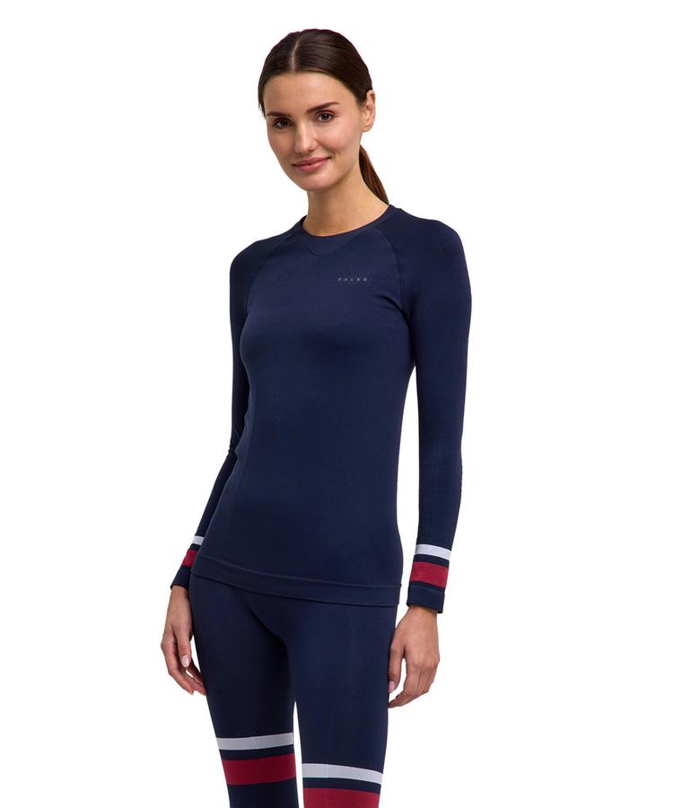 Falke Falke MW Longsleeved Shirt Trend w Langarmshirt Damen - space blue (6116) - 0 | SportScheck