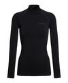 Falke MW Longsleeved Shirt Turtleneck w Langarmshirt Damen - black (3000)