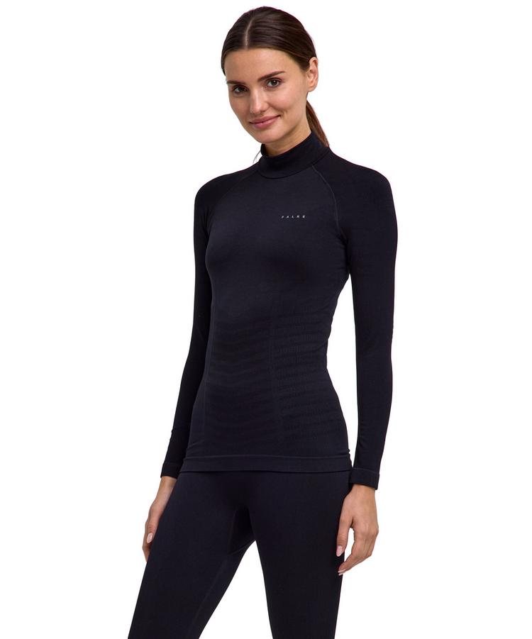 Falke Falke MW Longsleeved Shirt Turtleneck w Langarmshirt Damen - black (3000) - 0 | SportScheck
