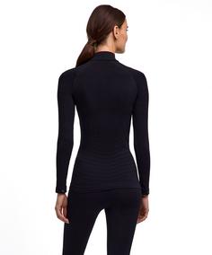 Rückansicht von Falke MW Longsleeved Shirt Turtleneck w Langarmshirt Damen black (3000)