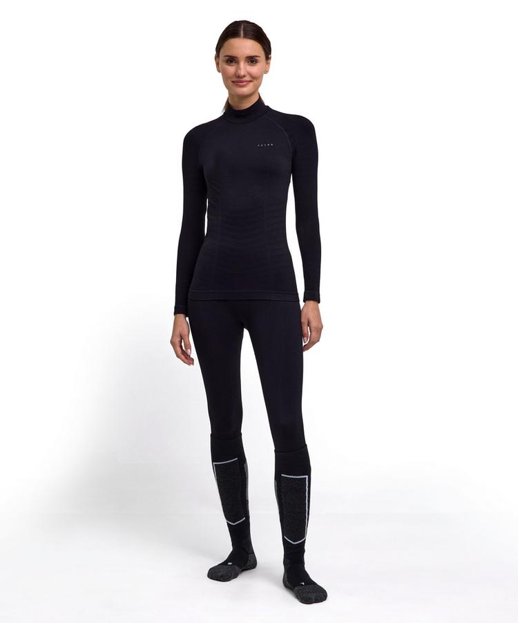 Falke Falke MW Longsleeved Shirt Turtleneck w Langarmshirt Damen - black (3000) - 1 | SportScheck