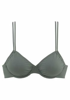 Lascana B&uuml;gel-Bikini-Top Bikini Oberteil Damen oliv