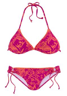 VENICE BEACH Triangel-Bikini Bikini Set Damen berry-orange