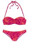 VENICE BEACH Bikini Set Damen - blumendruck pink-orange