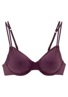 Lascana Bikini Oberteil Damen bordeaux