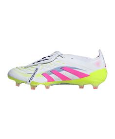 Rückansicht von adidas PREDATOR ELITE FT FG Fußballschuhe Herren ftwr white-lucid pink-lucid lemon