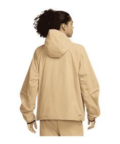 Rückansicht von Nike Tech Fleece Jacke Beige Sweatjacke Herren beigeschwarz