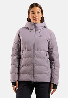 Rückansicht von Odlo SKI COCOON S-THERMIC Skijacke Damen gray ridge(21092)